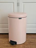 Brabantia NewIcon pedaalemmer 20 liter Clay Pink, Gebruikt, Met pedaal, Ophalen of Verzenden, 20 tot 30 liter