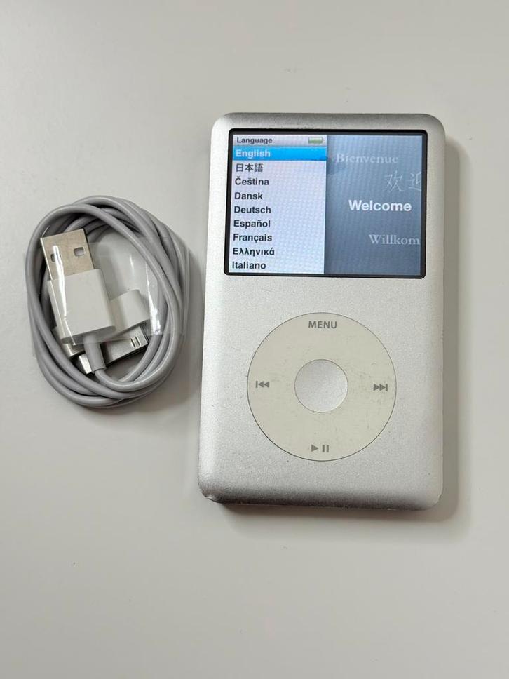 iPod Classic 6 Zilver 80GB, Audio, Tv en Foto, Mp3-spelers | Apple iPod, Gebruikt, Classic, 40 GB en meer, Zilver, Ophalen of Verzenden