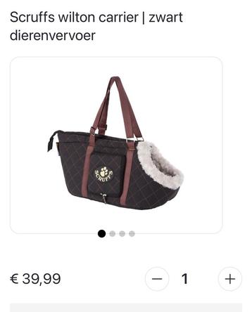 Scruffs draagtas voor kleine hond of kat beschikbaar voor biedingen