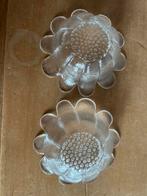 2 Holmgaard Zonnebloem Schaaltjes/Waxinelichthouders, Antiek en Kunst, Antiek | Glas en Kristal, Ophalen of Verzenden