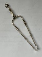 Antieke zilveren miniatuur haardtang, circa 1700, Verzenden, Zilver