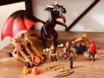 Playmobil draak, ridders, katapult, kanon!, Ophalen of Verzenden, Gebruikt, Complete set