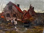 schilderij van Jan Knikker sr., Antiek en Kunst, Kunst | Schilderijen | Klassiek, Ophalen of Verzenden