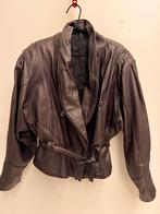 Korte leer jas, Kleding | Dames, Jasjes, Kostuums en Pakken, Maat 38/40 (M), Paars, Ophalen of Verzenden, Jasje