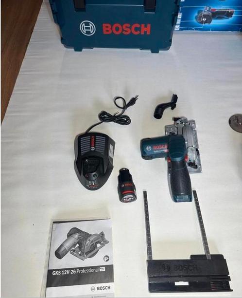 Bosch GKS 12V-26 Professional Cirkelzaag Set, Doe-het-zelf en Verbouw, Gereedschap | Zaagmachines, Zo goed als nieuw, Cirkelzaag