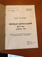 Pistolet mtrailleur model 1949 boekje, Ophalen of Verzenden, Landmacht, Nederland, Boek of Tijdschrift