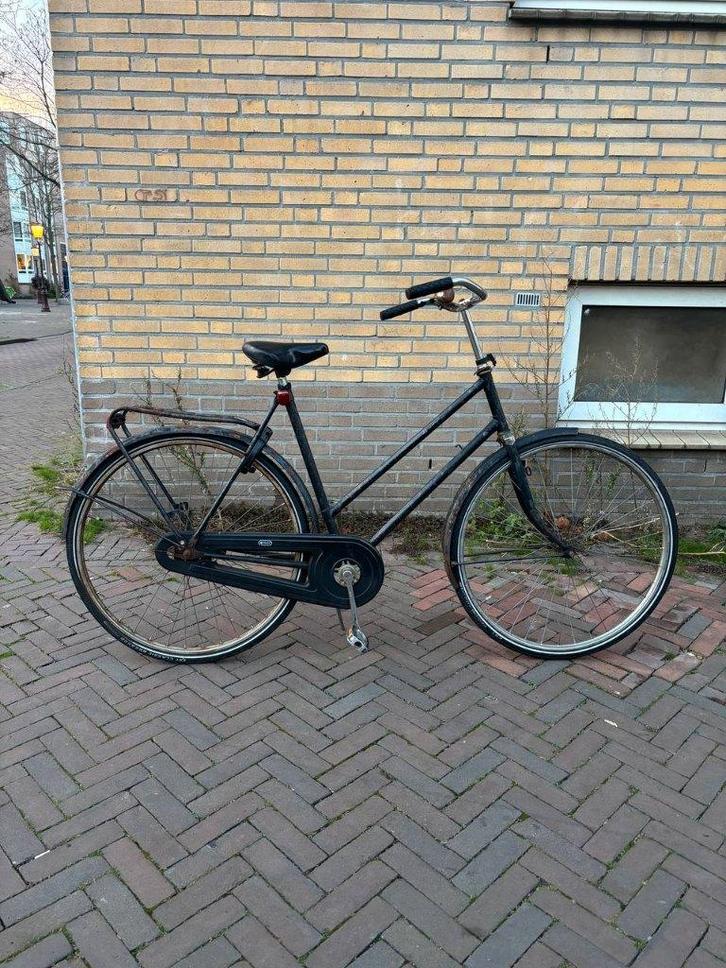 Black city bike, Fietsen en Brommers, Fietsen | Dames | Omafietsen, Gebruikt, 56 cm of meer, Ophalen
