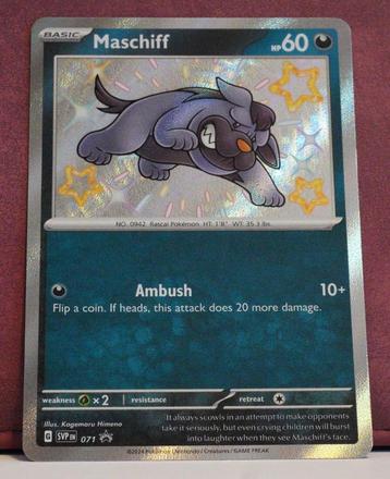Maschiff Baby Shiny 071 SV Black Star Promos Pokémon Kaart beschikbaar voor biedingen