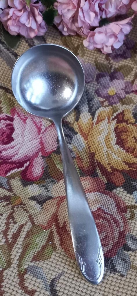 Vintage juslepel, Gero Zilmeta, nr. 507, Ophalen of Verzenden, Gebruikt, Rvs of Chroom