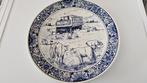speciaal oud delfts blauw bord liessel, Antiek en Kunst, Antiek | Keramiek en Aardewerk, Ophalen of Verzenden
