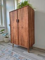 Vintage jaren 50/60 linnenkast / opbergkast | walnoot hout, Huis en Inrichting, Kasten | Overige, Ophalen of Verzenden, Zo goed als nieuw