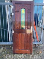 nr. v462 gebruikte voordeur met ruitje, Doe-het-zelf en Verbouw, Deuren en Horren, Niet ingevuld, Niet ingevuld, Niet ingevuld