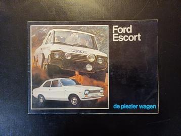FORD ESCORT MK1 brochure folder origineel NL zeldzaam beschikbaar voor biedingen