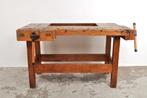 Vintage Nooitgedagt timmermanswerkbank werkbank jaren 50, Antiek en Kunst, Curiosa en Brocante, Ophalen of Verzenden