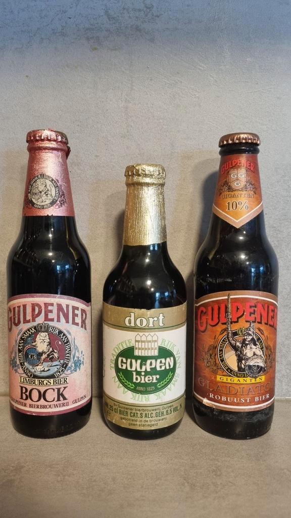 Gulpener Set, Gulpen: Dort uit 70's, Bock ’88, Gladiator '01, Verzamelen, Biermerken, Zo goed als nieuw, Glas of Glazen, Overige merken
