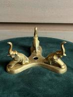 Vintage Messing Olifanten Standaard - Sri Lanka/India, Antiek en Kunst, Ophalen of Verzenden