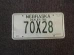Kentekenplaat licenseplate Nebraska Dealer Trl USA, Verzenden, Gebruikt, Auto's
