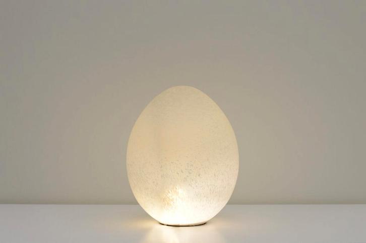 XL Ei tafellamp van Domec Luminaires, Frankrijk jaren 80., Huis en Inrichting, Lampen | Tafellampen, Gebruikt, Minder dan 50 cm
