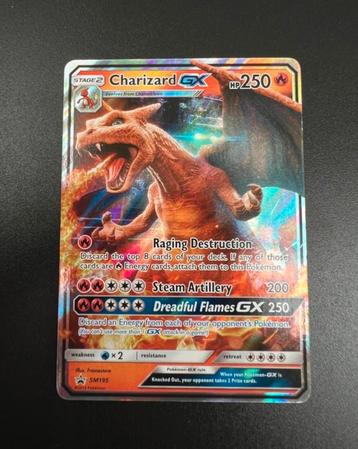 Charizard GX - SM195 - Pokémon Kaart beschikbaar voor biedingen