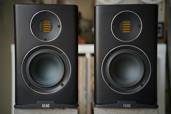 Elac Carina BS 243.4
Andrew Jones design met doos, Audio, Tv en Foto, Luidsprekers, Gebruikt, Front, Rear of Stereo speakers, 120 watt of meer