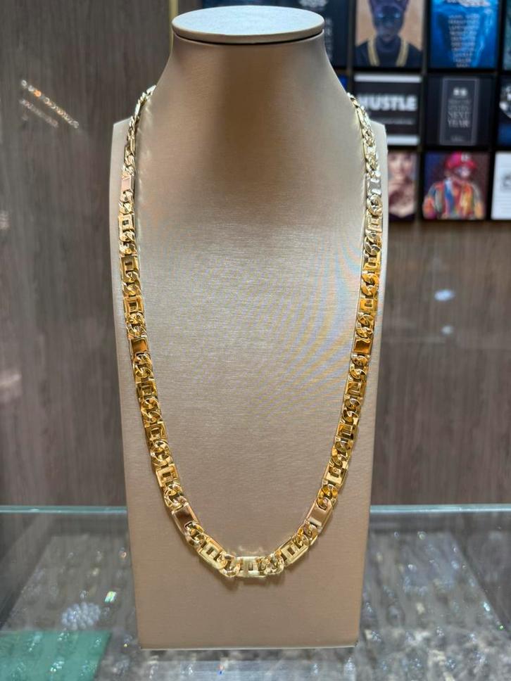 18KT Goud - 108.3 Gram - Ketting - ROLLIE, Sieraden, Tassen en Uiterlijk, Kettingen, Nieuw, Goud, Ophalen