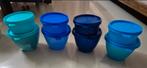TUPPERWARE Koelkastkommen 380 ml & Dessert Quattro 200 ml, Ophalen of Verzenden, Nieuw, Blauw, Overige typen