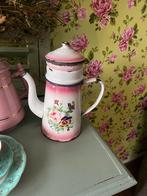 emaille roze koffiepot, Antiek en Kunst, Antiek | Emaille, Ophalen of Verzenden