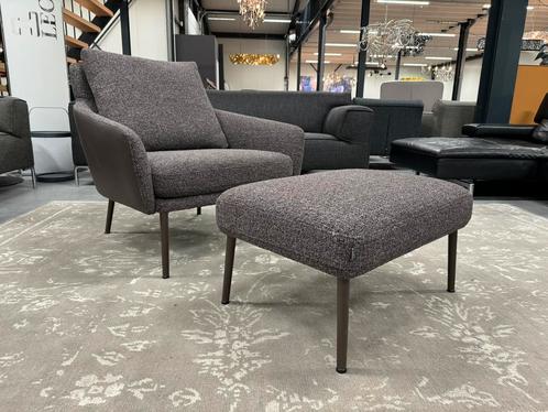 Nieuw Rolf Benz Jon Fauteuil met poef stof leer Stoel, Huis en Inrichting, Fauteuils, Nieuw, Stof, 75 tot 100 cm, Ophalen of Verzenden