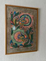 Kleurrijk Schilderij met Vogels, Ophalen