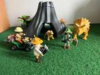 Playmobil 4170 Vulkaan met Dinosaurus uitgebreid, Ophalen of Verzenden, Zo goed als nieuw
