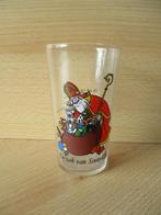 Sinterklaas limonadeglas De zak van Sinterklaas 11,5cm oud, Ophalen of Verzenden, Zo goed als nieuw