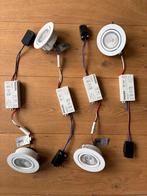 4 Inbouw LED Spots Philips met Trafo, Ophalen of Verzenden, Gebruikt, Metaal, Minder dan 50 cm