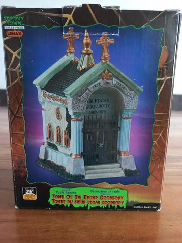 Lemax spooky town tomb of sir Edgar goodbody retired 2002 beschikbaar voor biedingen