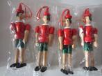 4 grote houten kersthangers van Pinokkio, Diversen, Kerst, Ophalen of Verzenden, Nieuw