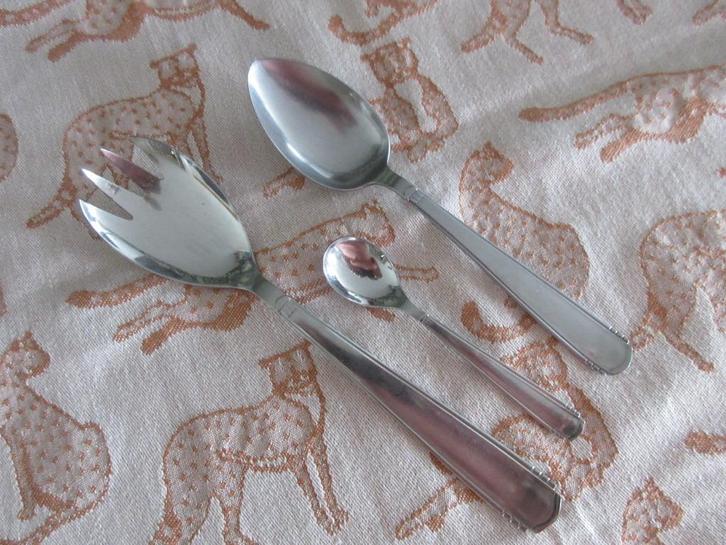 Gero Zilmeta 408 losse Delen, Huis en Inrichting, Keuken | Bestek, Gebruikt, Rvs of Chroom, Vaatwasserbestendig, Ophalen of Verzenden