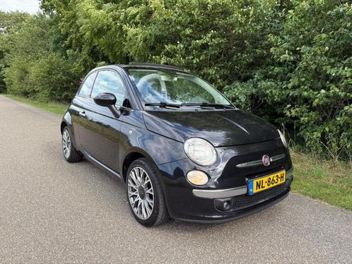 Fiat 500 c 1.2 Lounge Cabrio Zwart, Airco, 16'' Velgen, Auto's, Fiat, Particulier, ABS, Airbags, Airconditioning, Bluetooth, Boordcomputer