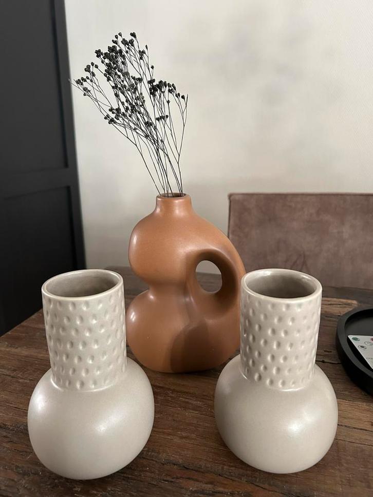 MOOI VAZEN SETJE …, Huis en Inrichting, Woonaccessoires | Vazen, Nieuw, Overige kleuren, Minder dan 50 cm, Aardewerk of Porselein
