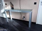 sidetable, Huis en Inrichting, Tafels | Sidetables, Ophalen, 100 tot 150 cm, Zo goed als nieuw, Glas