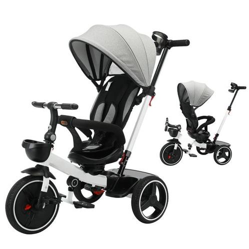 6-in-1 Baby Driewieler: Luxe Duwfiets met Verstelbare Luifel, Kinderen en Baby's, Kinderwagens en Combinaties, Nieuw, Kinderwagen