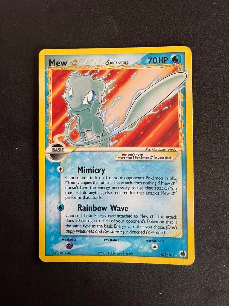 Mew Gold Star - Zeer Zeldzaam!, Ophalen of Verzenden, Gebruikt, Losse kaart, Foil