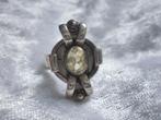 Mooie Zilveren Art Deco Ring met facet geslepen Citrien, Sieraden, Tassen en Uiterlijk, Antieke sieraden, Verzenden, Zilver, Ring