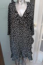 Vero Moda prachtig overslag jurkje zwart wit M, Maat 38/40 (M), Vero Moda, Zwart, Ophalen of Verzenden