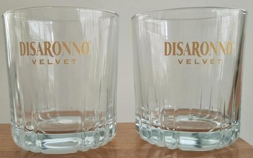 Set van 2 prachtige Disaronno Velvet glazen - ZGAN, Verzamelen, Glas en Borrelglaasjes, Zo goed als nieuw, Overige typen, Ophalen of Verzenden