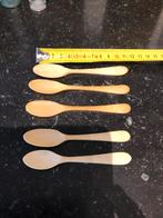 5 antieke in   zeer  goede conditie benen ei/ caviaar lepels, Antiek en Kunst, Antiek | Bestek, Ophalen of Verzenden