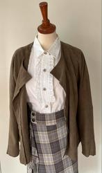 Groen Costes jasje - suède-achtig - maat L, Ophalen of Verzenden, Zo goed als nieuw, Maat 42/44 (L), Groen