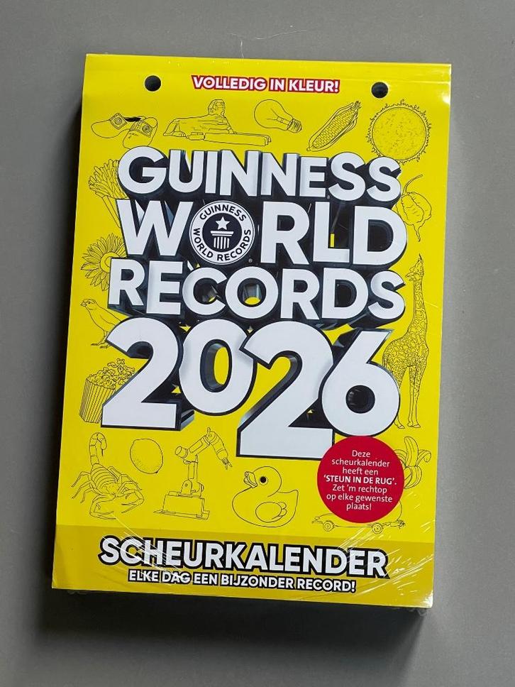 Guinness World Records Scheurkalender 2026 (Nieuw in seal), Diversen, Kalenders, Zo goed als nieuw, Maandkalender, Ophalen of Verzenden