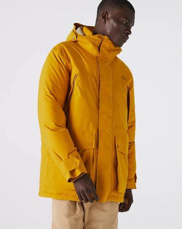 Prachtige Lacoste Parka Winterjas Geel Nieuw XS 44 beschikbaar voor biedingen