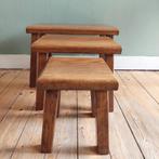 Lucky Vintage Mimi Set Brutalistische Bijzettafeltjes, Ophalen, Huis en Inrichting