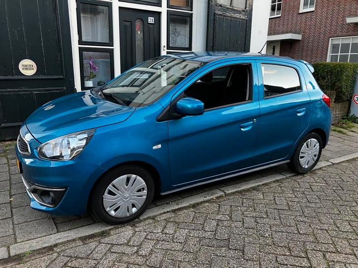 Mooie Mitsubishi Space Star 1.0 uit 2019 Blauw, Auto's, Mitsubishi, Particulier, Space Star, ABS, Airbags, Airconditioning, Boordcomputer