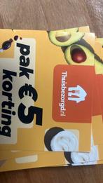 €5 kortingscode, Tickets en Kaartjes, Kortingen en Cadeaubonnen, Eén persoon, Kortingsbon, Overige typen